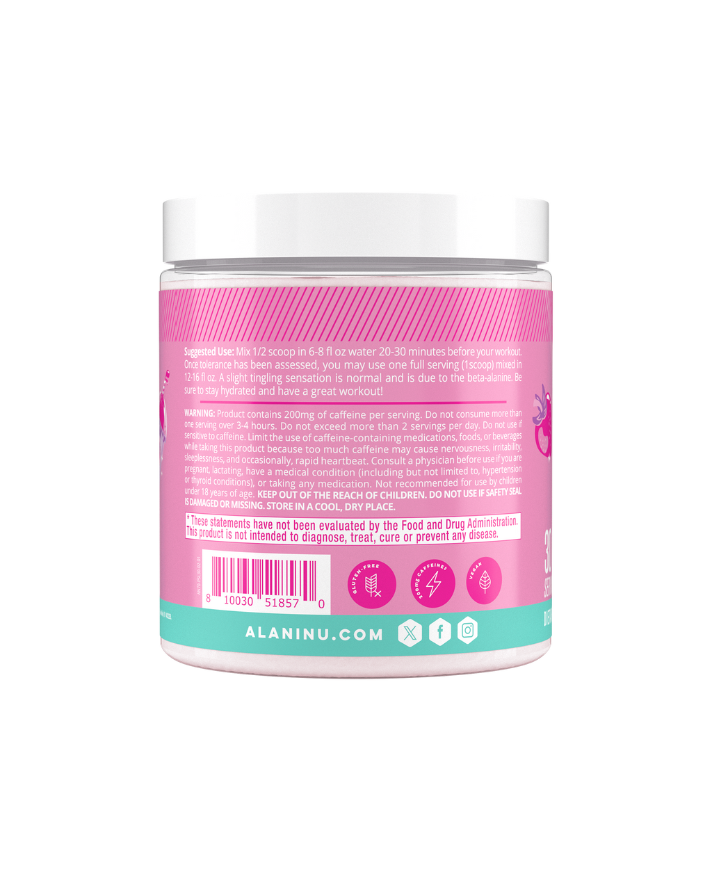 Alani Nu Pre-Workout - Pink Slush B1 - image 3