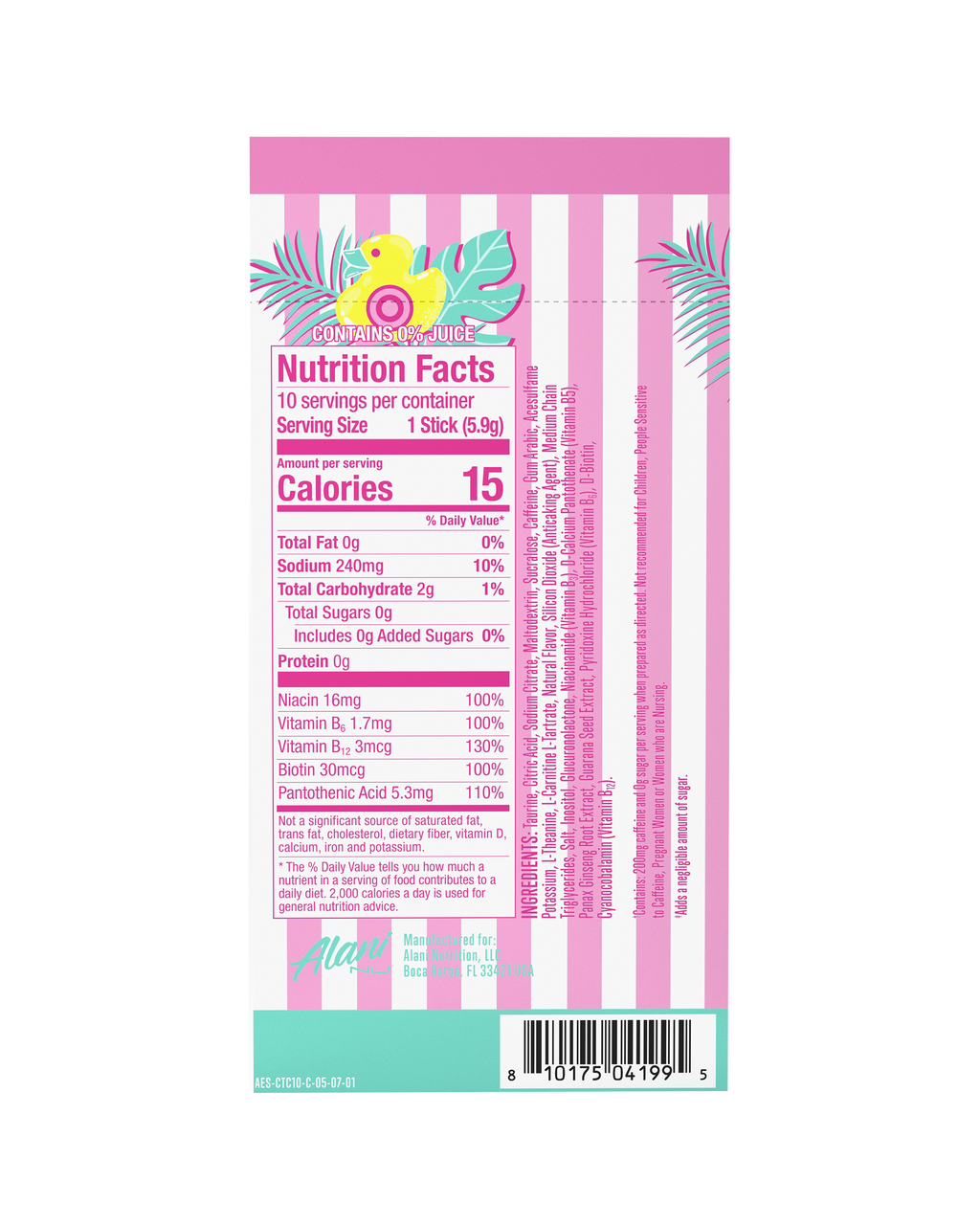Alani Nu Energy Sticks - Cotton Candy C1 - image 3