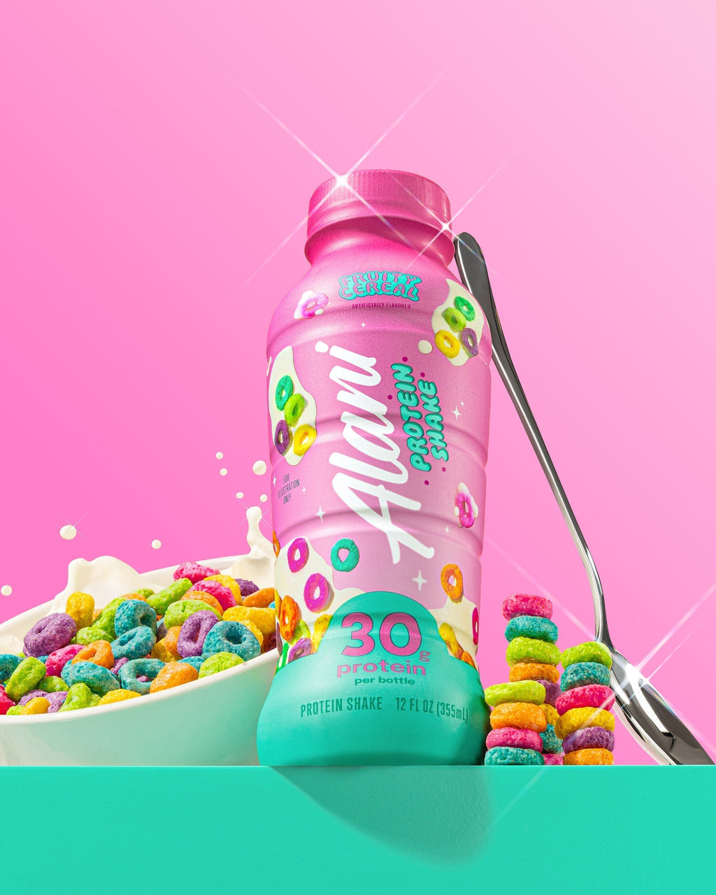 Alani Nu 30g protein shake - fruity cereal X8 - image 3