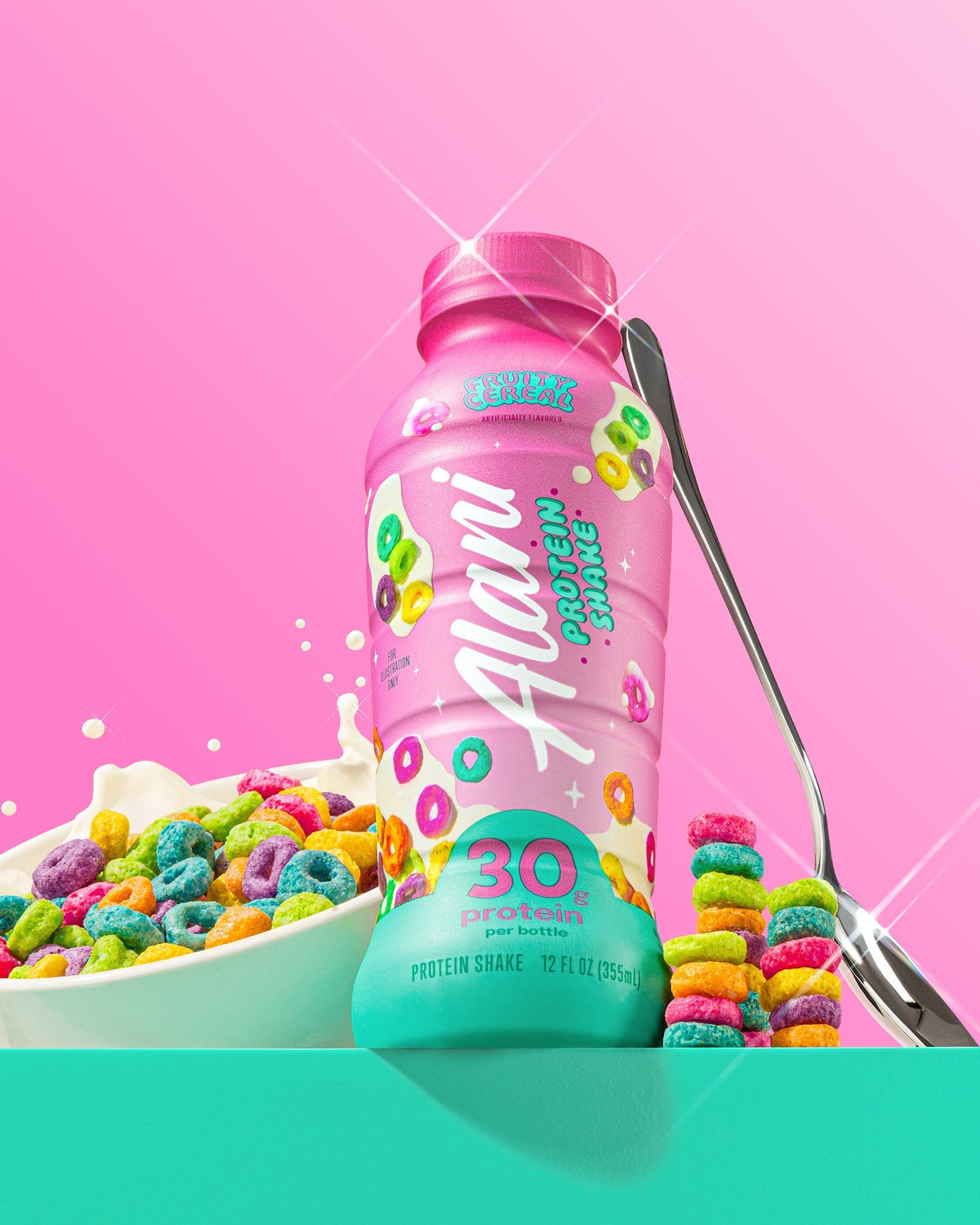 Alani Nu 30g protein shake - fruity cereal X8 - image 3