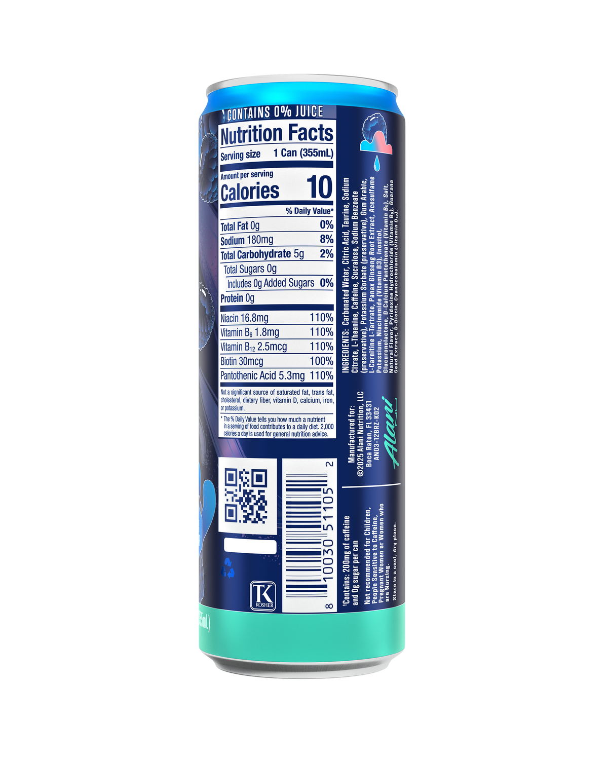 Alani Nu Energy Drink - Breezeberry H9 - image 3