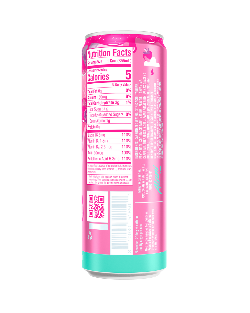 Alani Nu Energy Drink - Pink Slush S6 - image 3