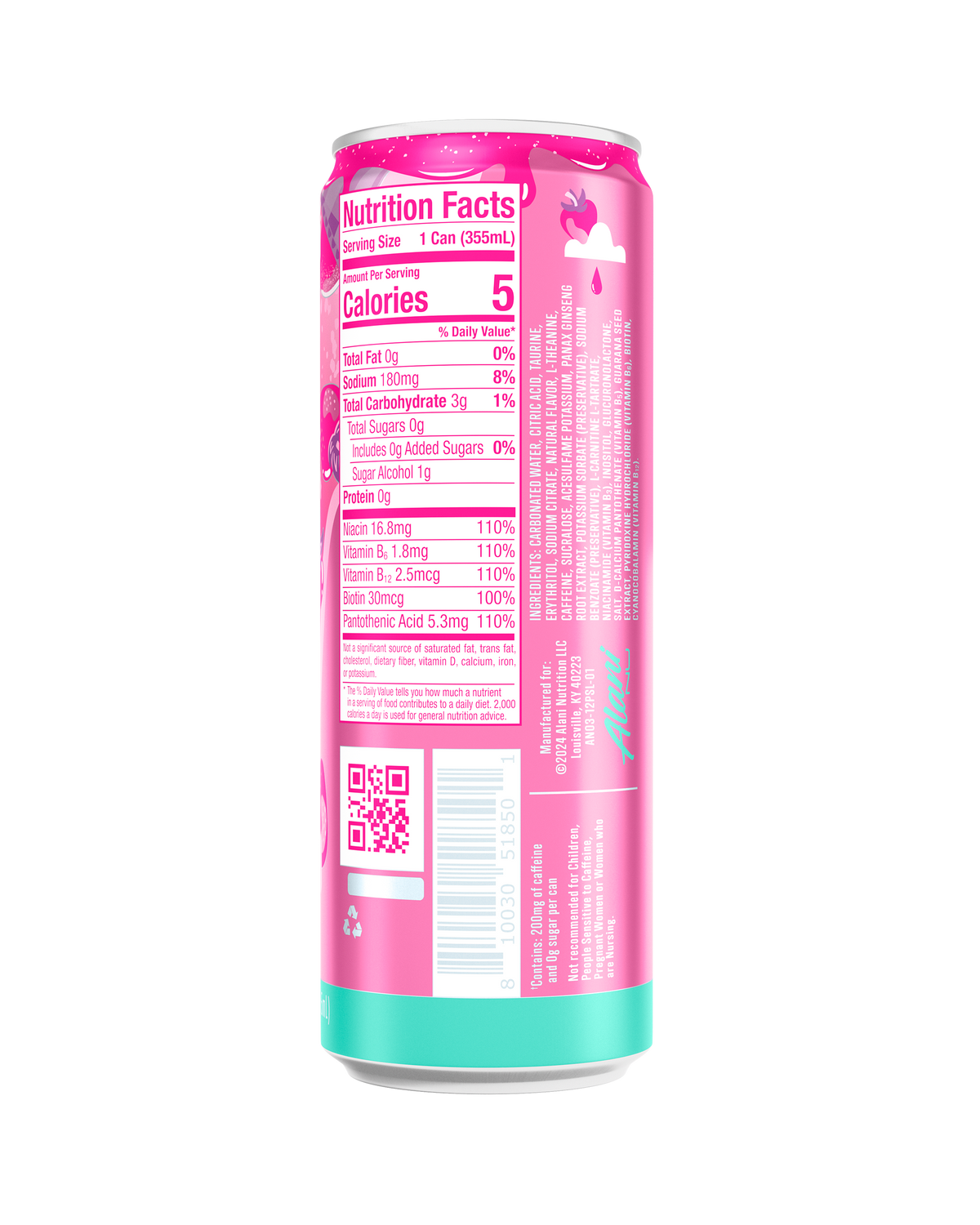 Alani Nu Energy Drink - Pink Slush S6 - image 3