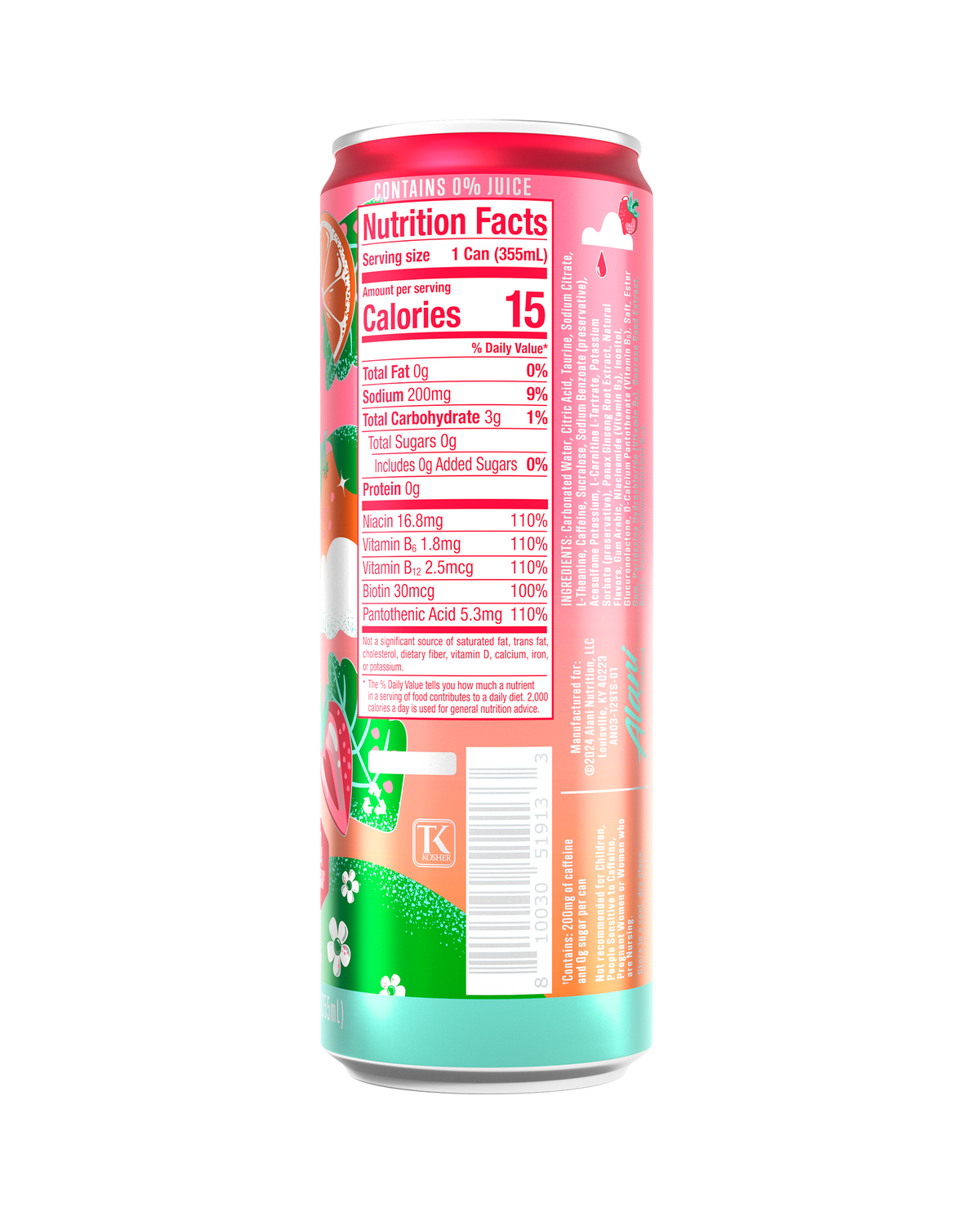 Alani Nu Energy Drink - Strawberry Sunrise U8 - image 3