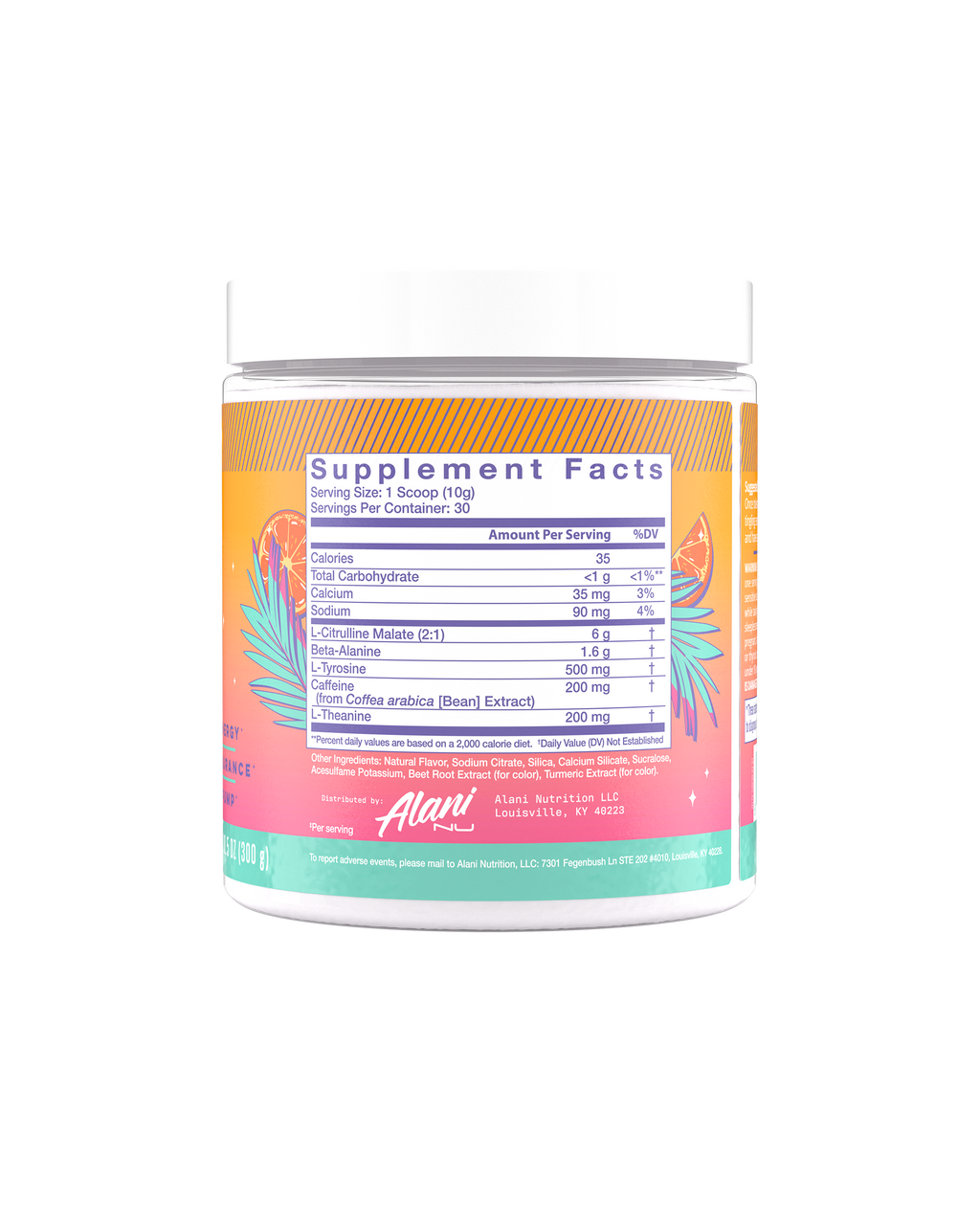 Alani Nu Pre-Workout - Orange Kiss J7 - image 2