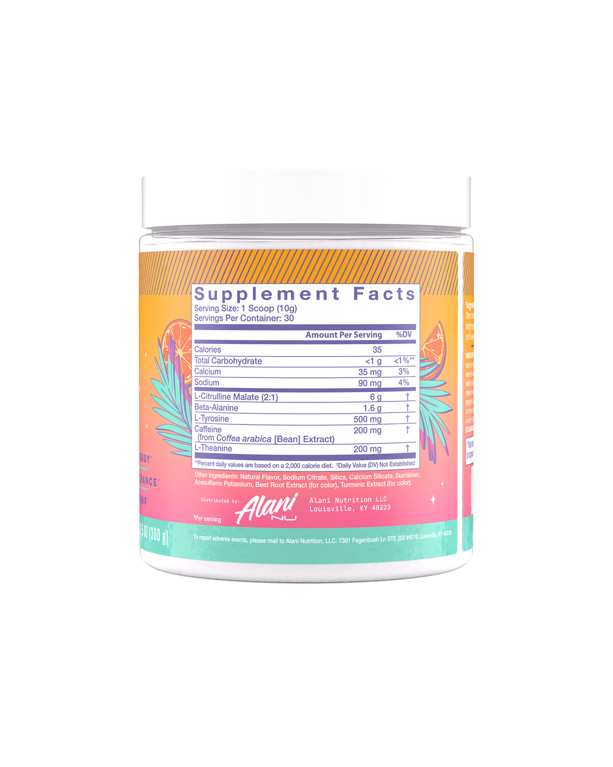 Alani Nu Pre-Workout - Orange Kiss J7 - image 2