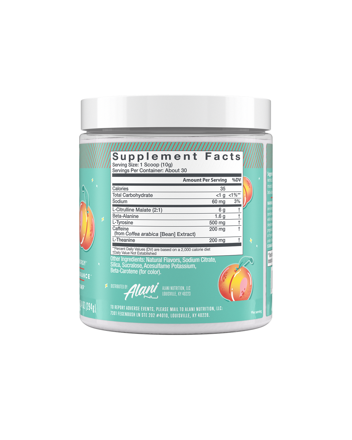 Alani Nu Pre-Workout - Juicy Peach T9 - image 2