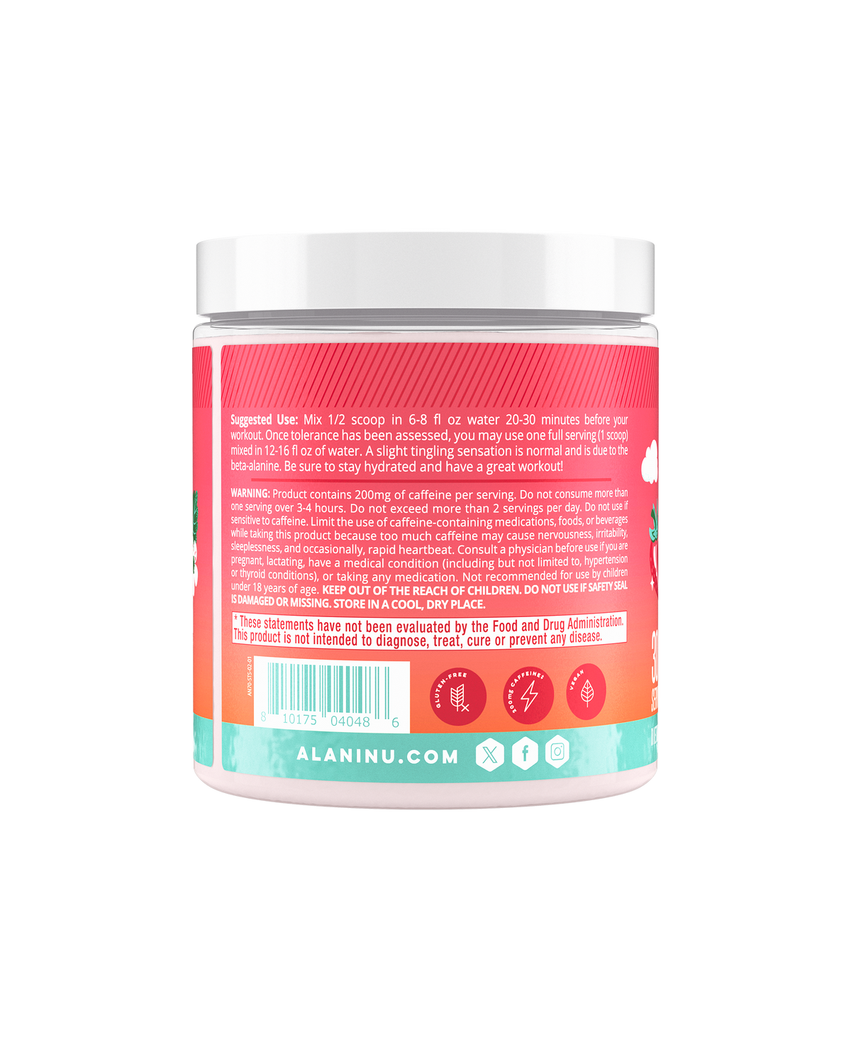 Alani Nu Pre-Workout - Strawberry Sunrise C2 - image 3