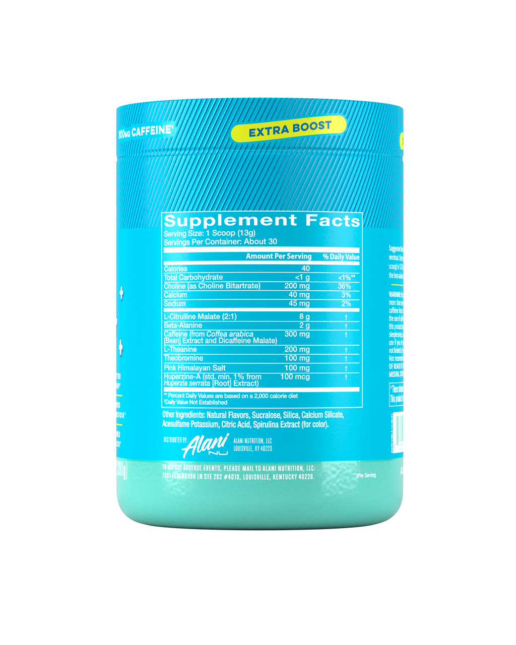 Alani Nu Pre-Workout+ - Blue Slush K5 - image 2