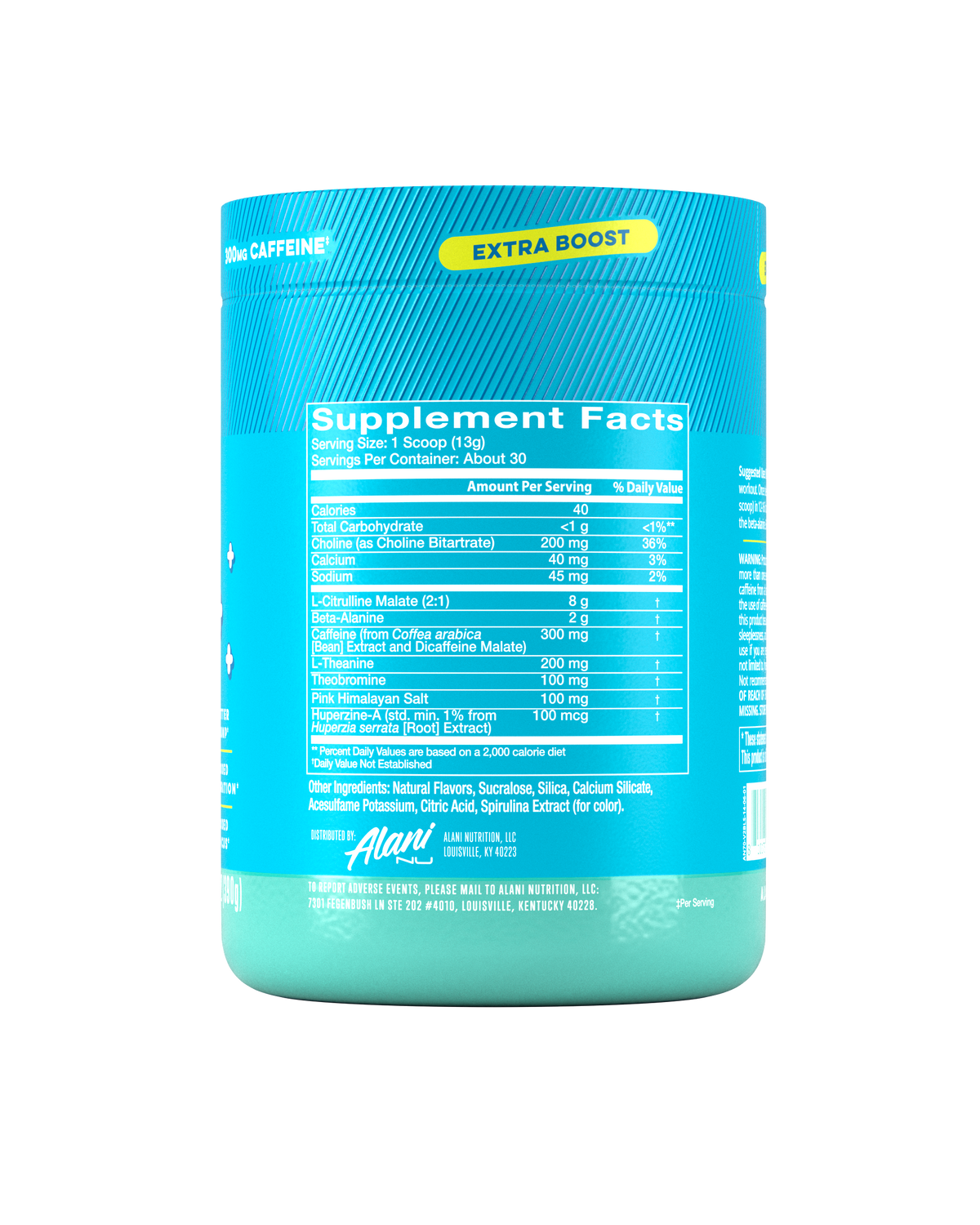Alani Nu Pre-Workout+ - Blue Slush K5 - image 2