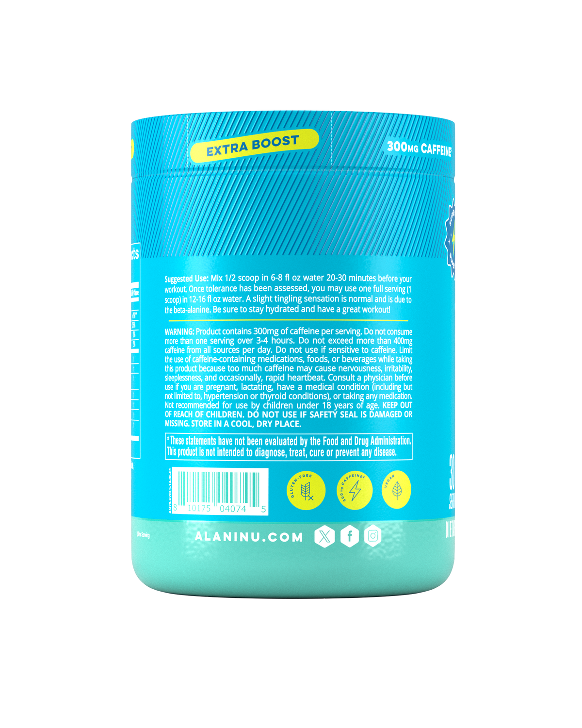 Alani Nu Pre-Workout+ - Blue Slush K5 - image 3