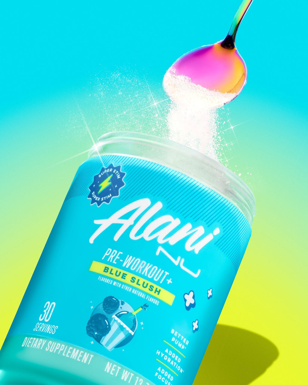 Alani Nu Pre-Workout+ - Blue Slush K5 - image 5