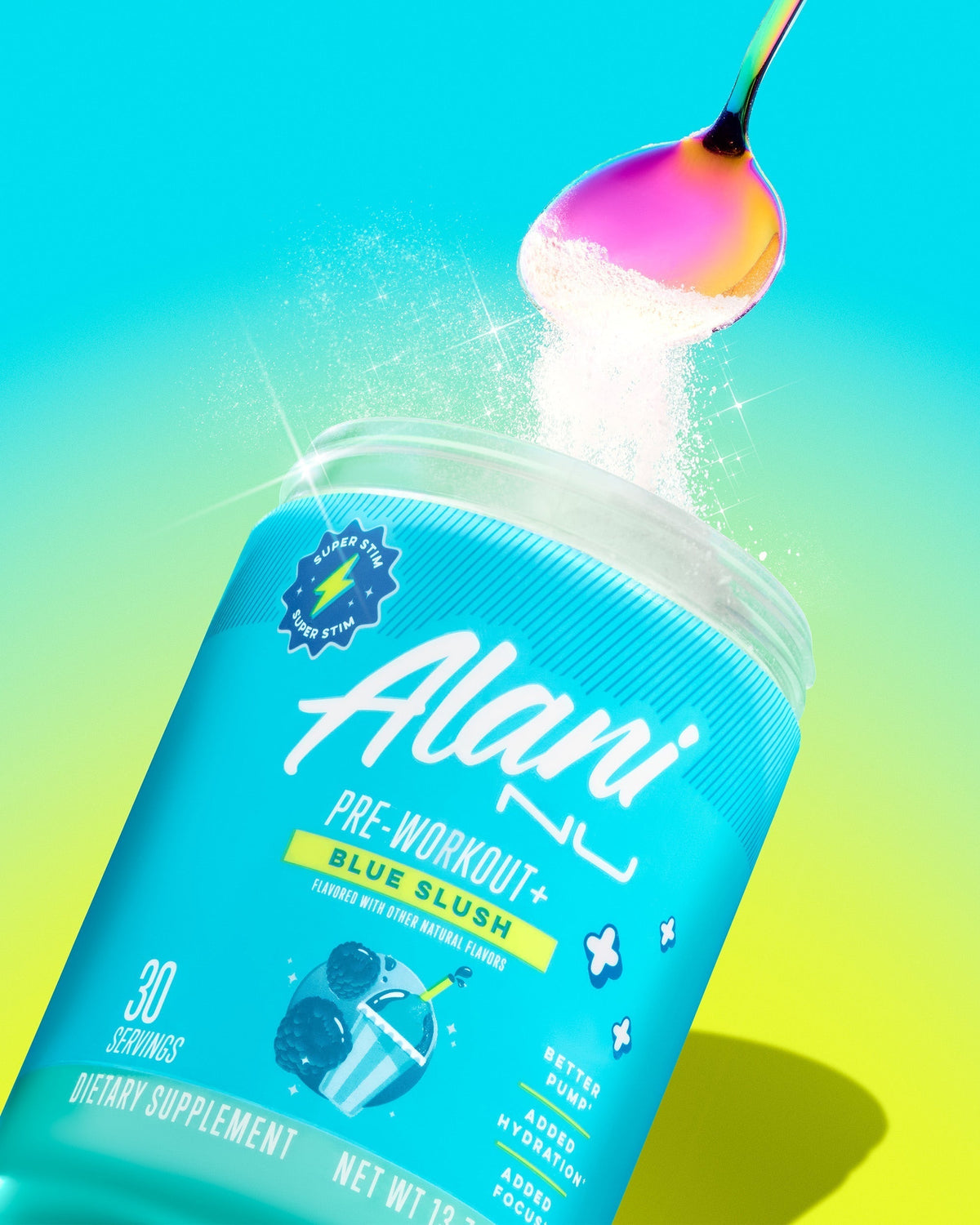 Alani Nu Pre-Workout+ - Blue Slush K5 - image 5