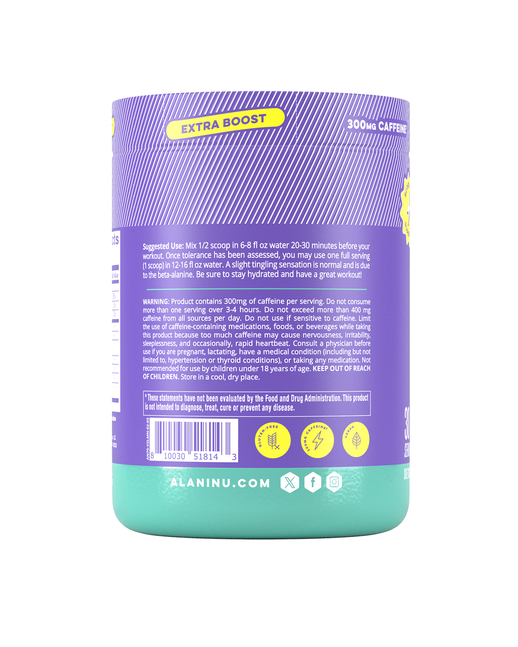 Alani Nu Pre-Workout+ - Frozen Lemonade L6 - image 3