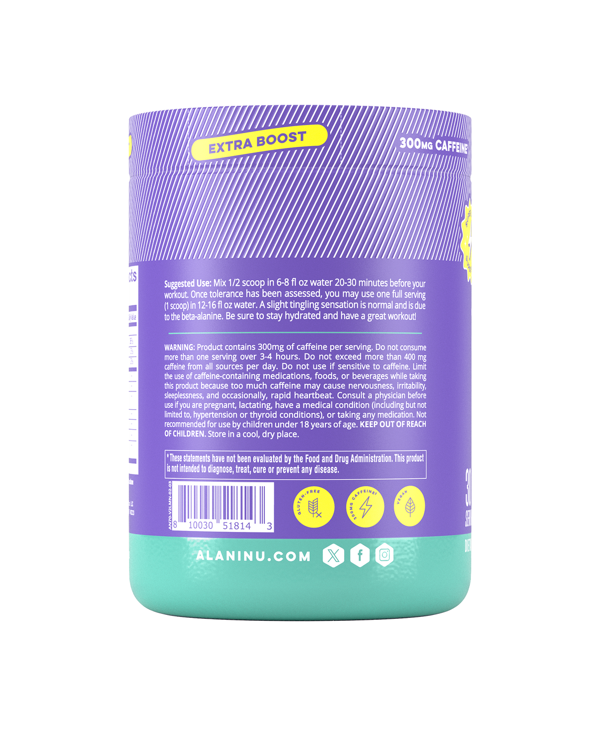 Alani Nu Pre-Workout+ - Frozen Lemonade L6 - image 3
