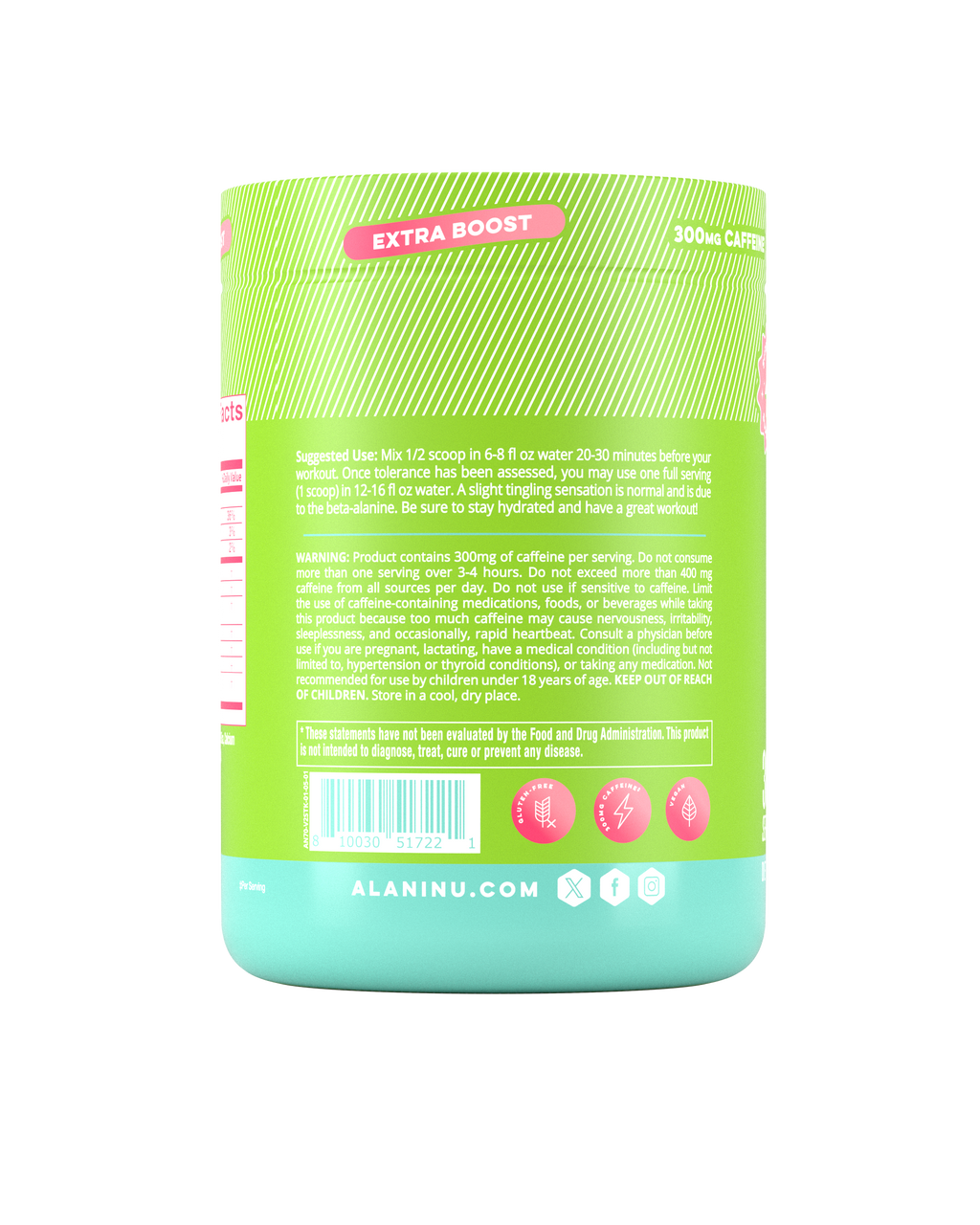 Alani Nu Pre-Workout+ - Kiwiberry W7 - image 3