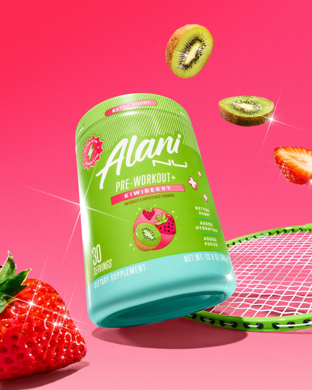 Alani Nu Pre-Workout+ - Kiwiberry W7 - image 4