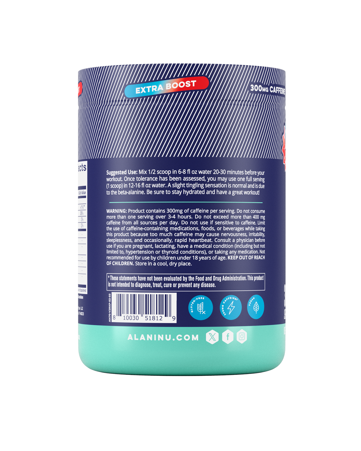 Alani Nu Pre-Workout+ - Rocket Pop V2 - image 3