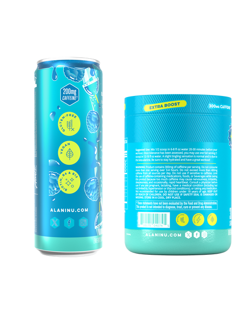 Alani Nu Energy Drink & Pre-Workout+ - Blue Slush E0 - image 2