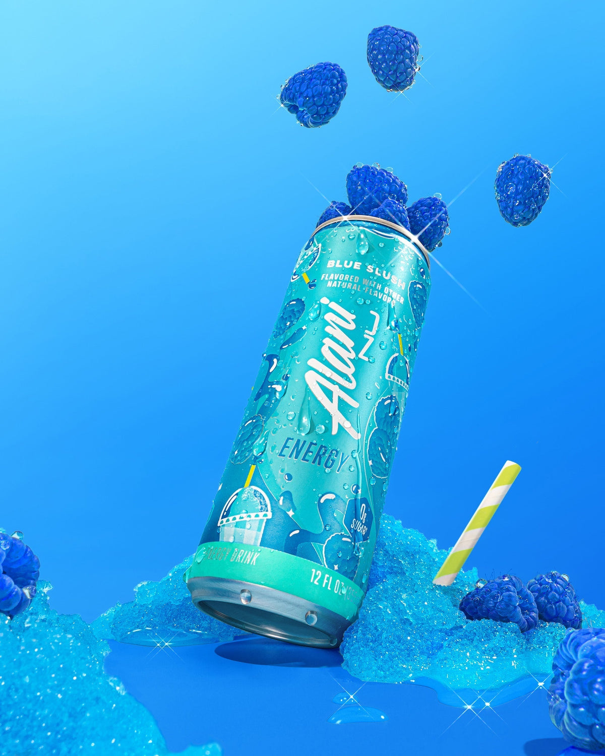 Alani Nu Energy Drink & Pre-Workout+ - Blue Slush R3 - image 4