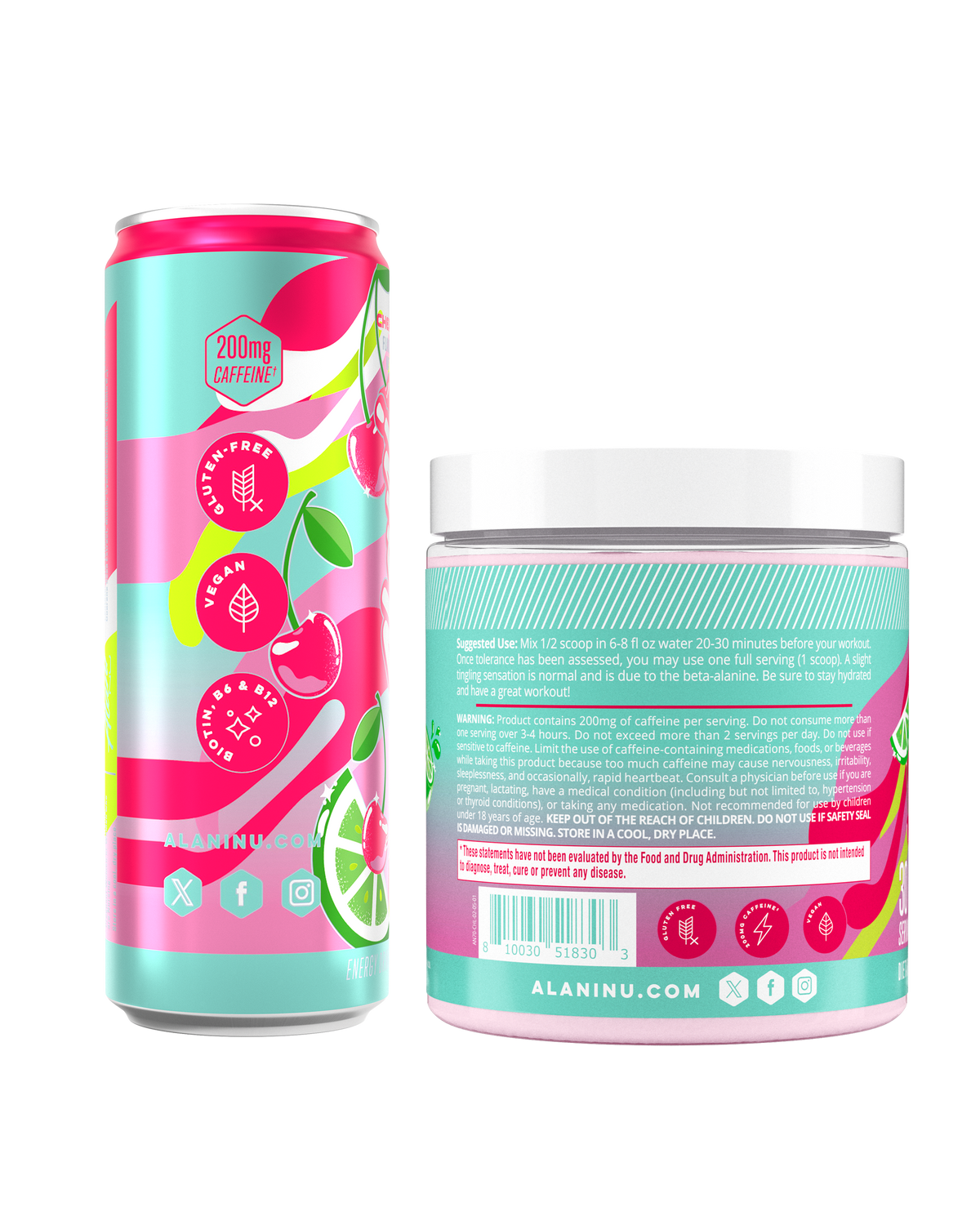 Alani Nu Energy Drink & Pre-Workout - Cherry Twist H0 - image 2