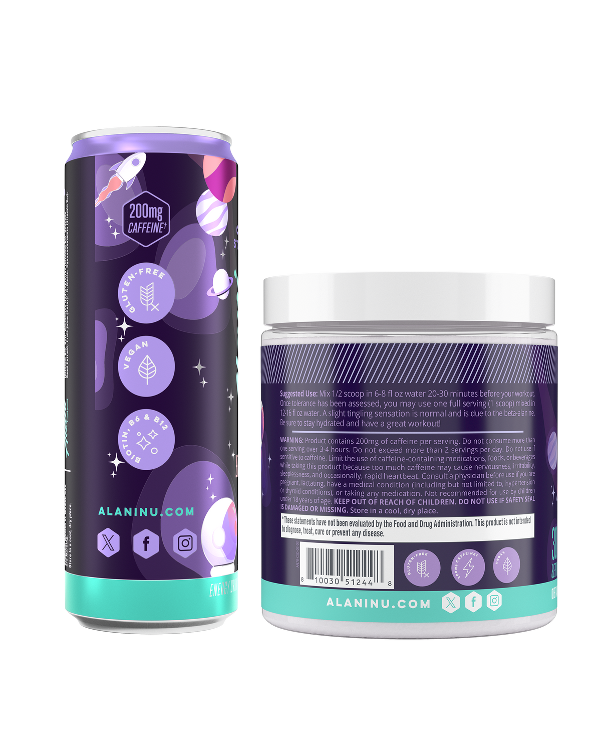 Alani Nu Energy Drink & Pre-Workout - Cosmic Stardust X3 - image 3
