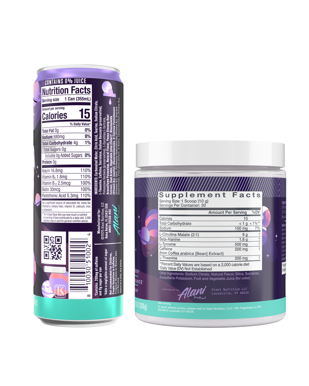 Alani Nu Energy Drink & Pre-Workout - Cosmic Stardust X3 - image 2