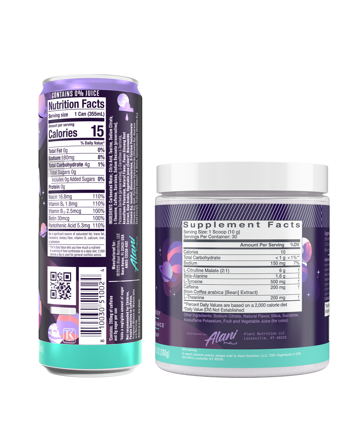 Alani Nu Energy Drink & Pre-Workout - Cosmic Stardust X3 - image 2