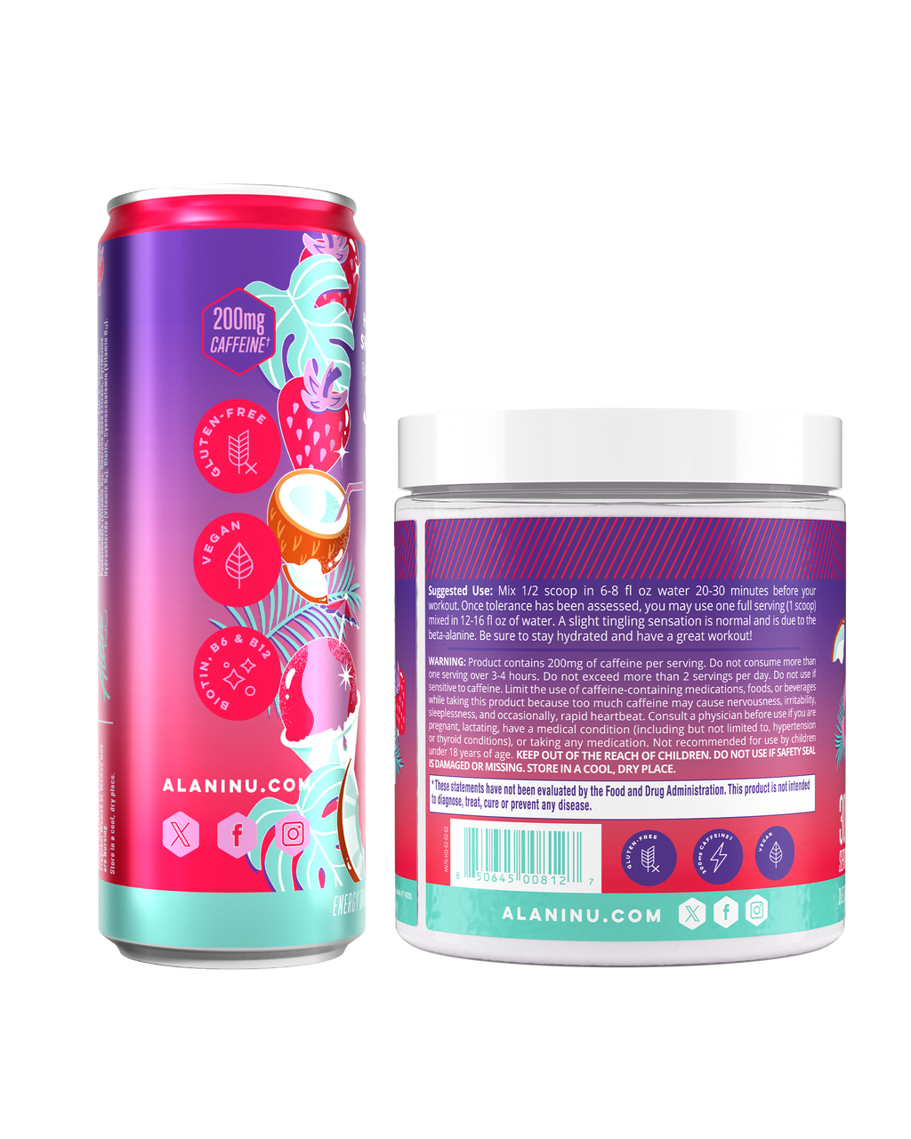 Alani Nu Energy Drink & Pre-Workout - Hawaiian Shaved Ice O3 - image 2