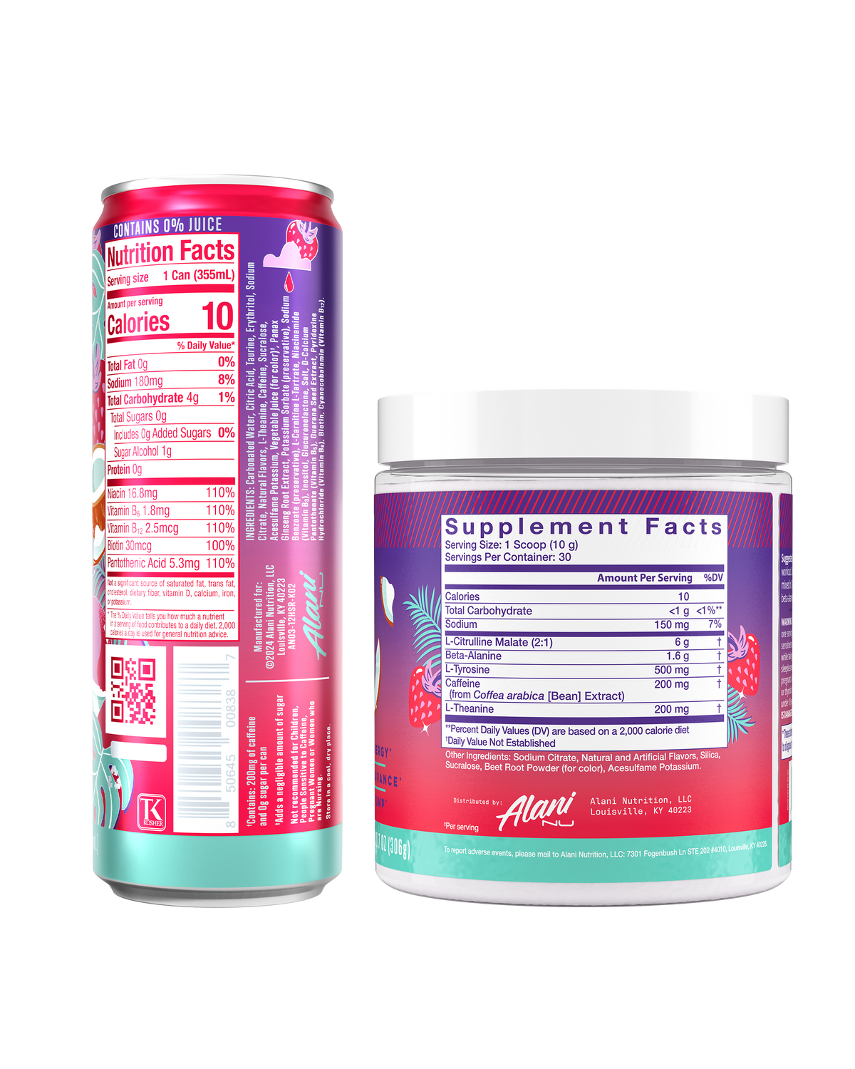 Alani Nu Energy Drink & Pre-Workout - Hawaiian Shaved Ice O3 - image 3