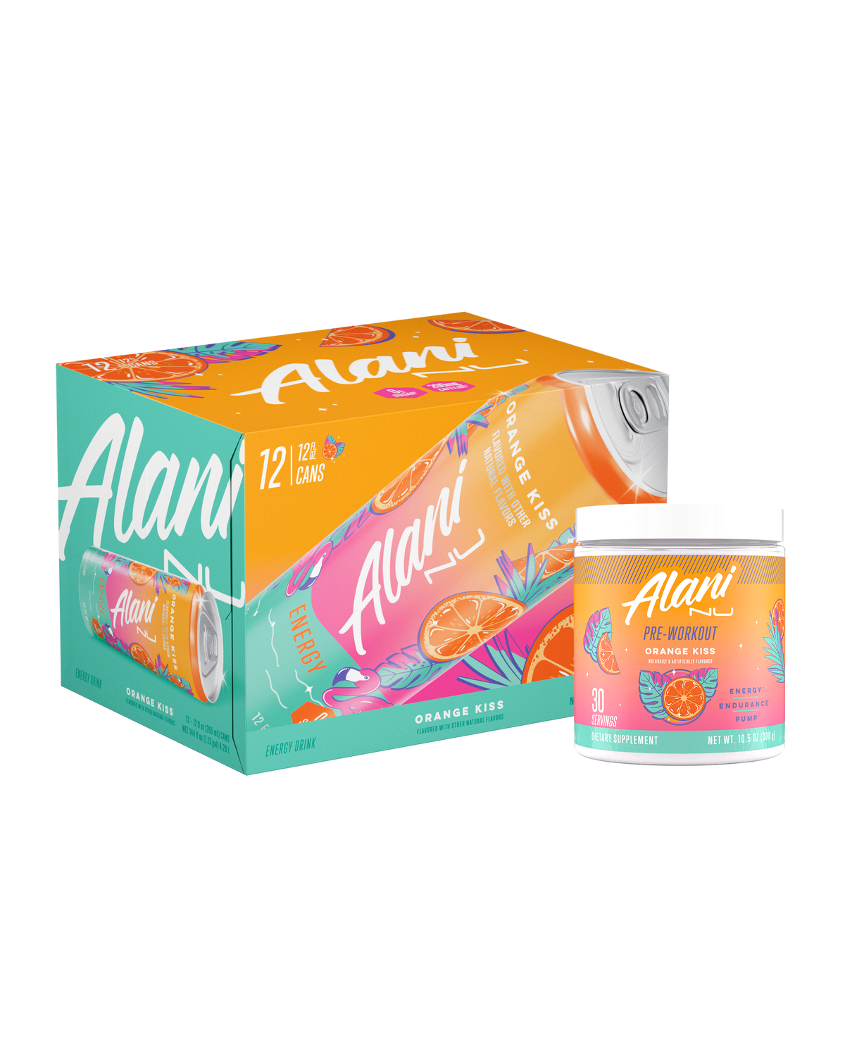 Alani Nu Energy Drink & Pre-Workout - Orange Kiss J8 - image 1