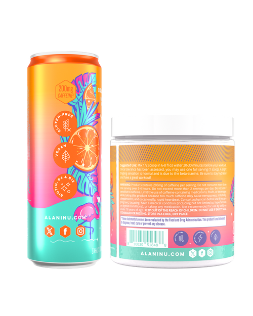 Alani Nu Energy Drink & Pre-Workout - Orange Kiss J8 - image 2