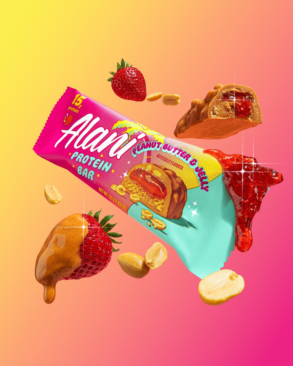 Alani Nu Protein Bar - Peanut Butter & Jelly D7 - image 5