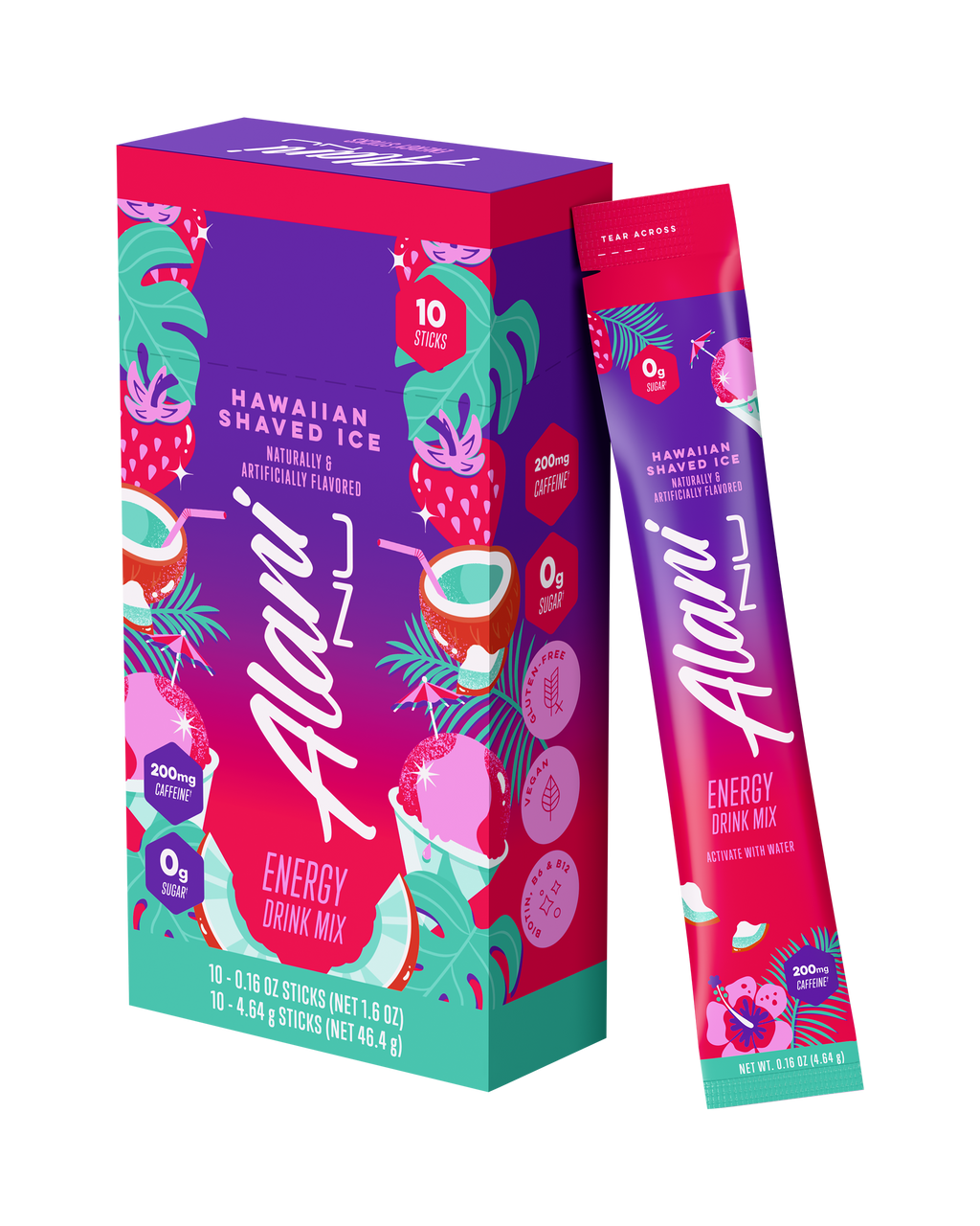 Alani Nu Energy Sticks - Hawaiian Shaved Ice N3 - image 2