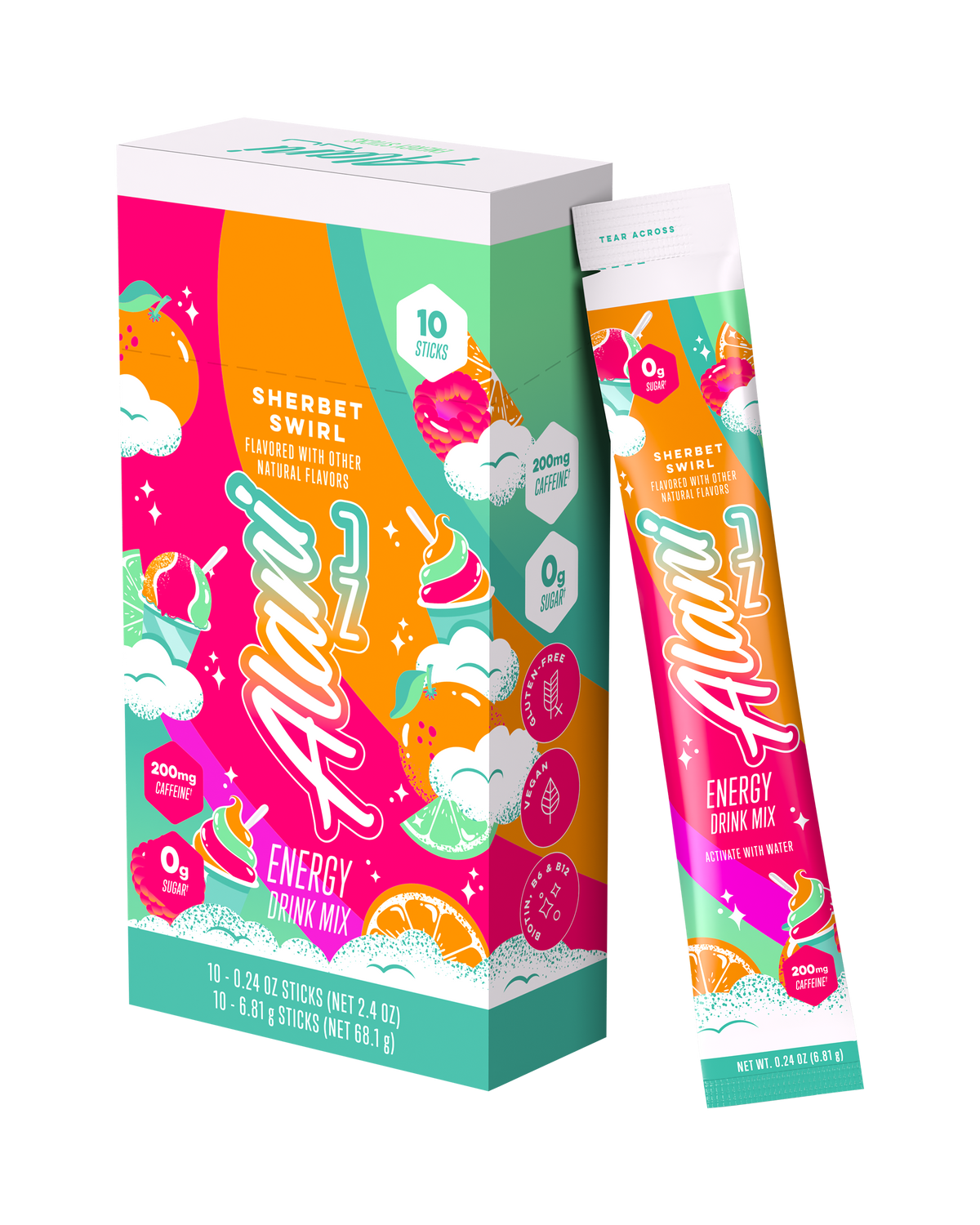 Alani Nu Energy Sticks - Sherbet Swirl W1 - image 2