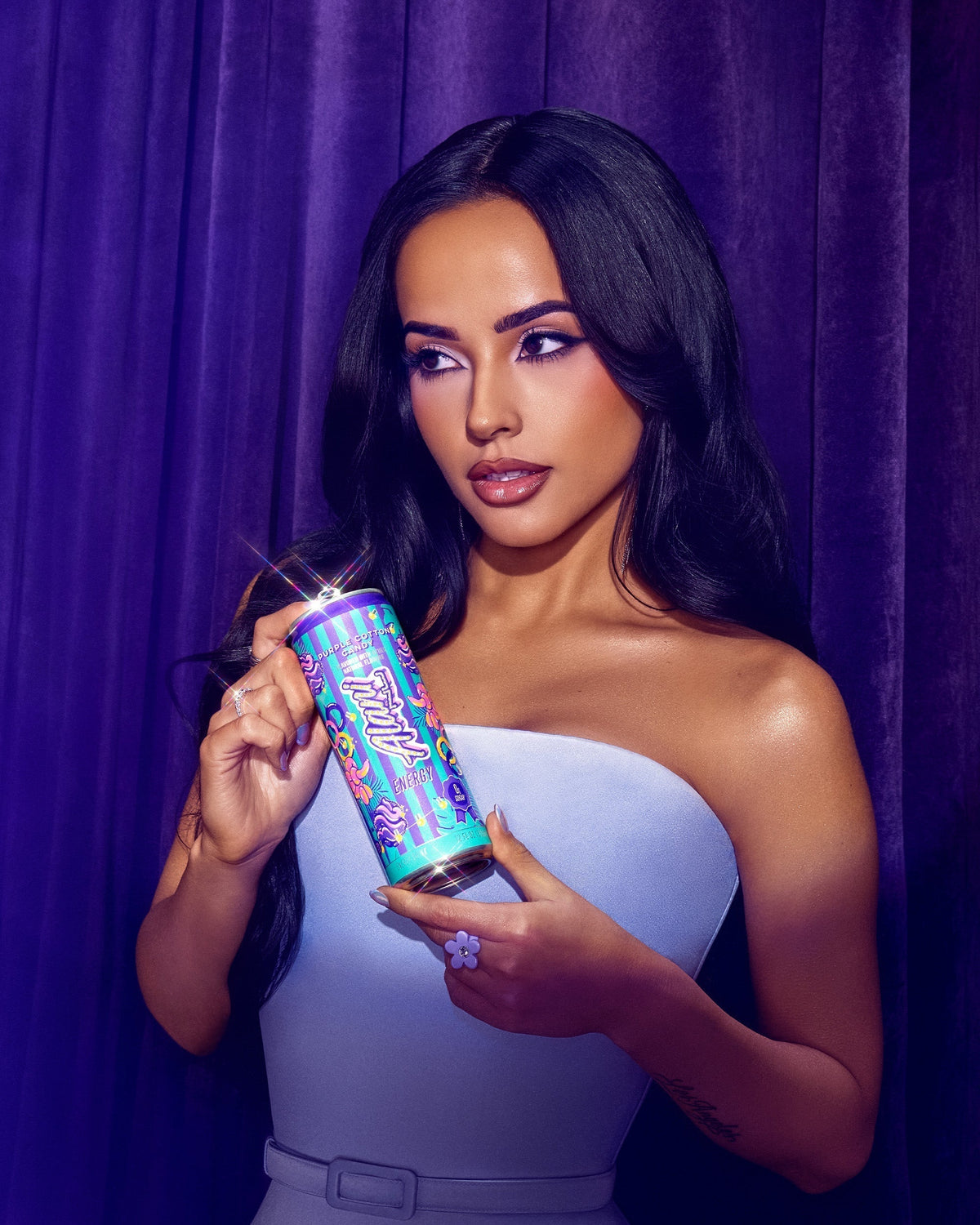 Alani Nu Energy Drink - Purple Cotton Candy R1 - image 4