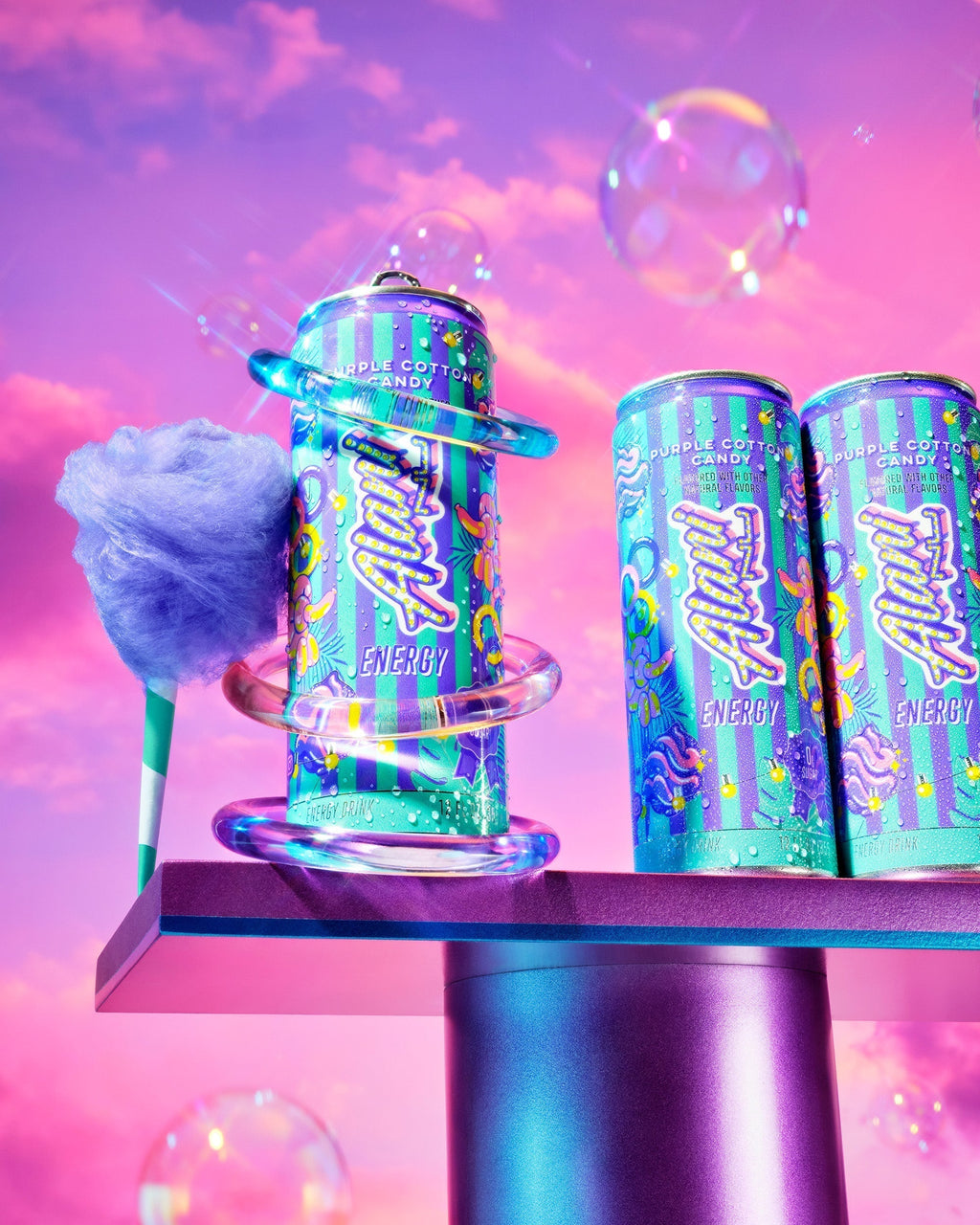 Alani Nu Energy Drink - Purple Cotton Candy R1 - image 5
