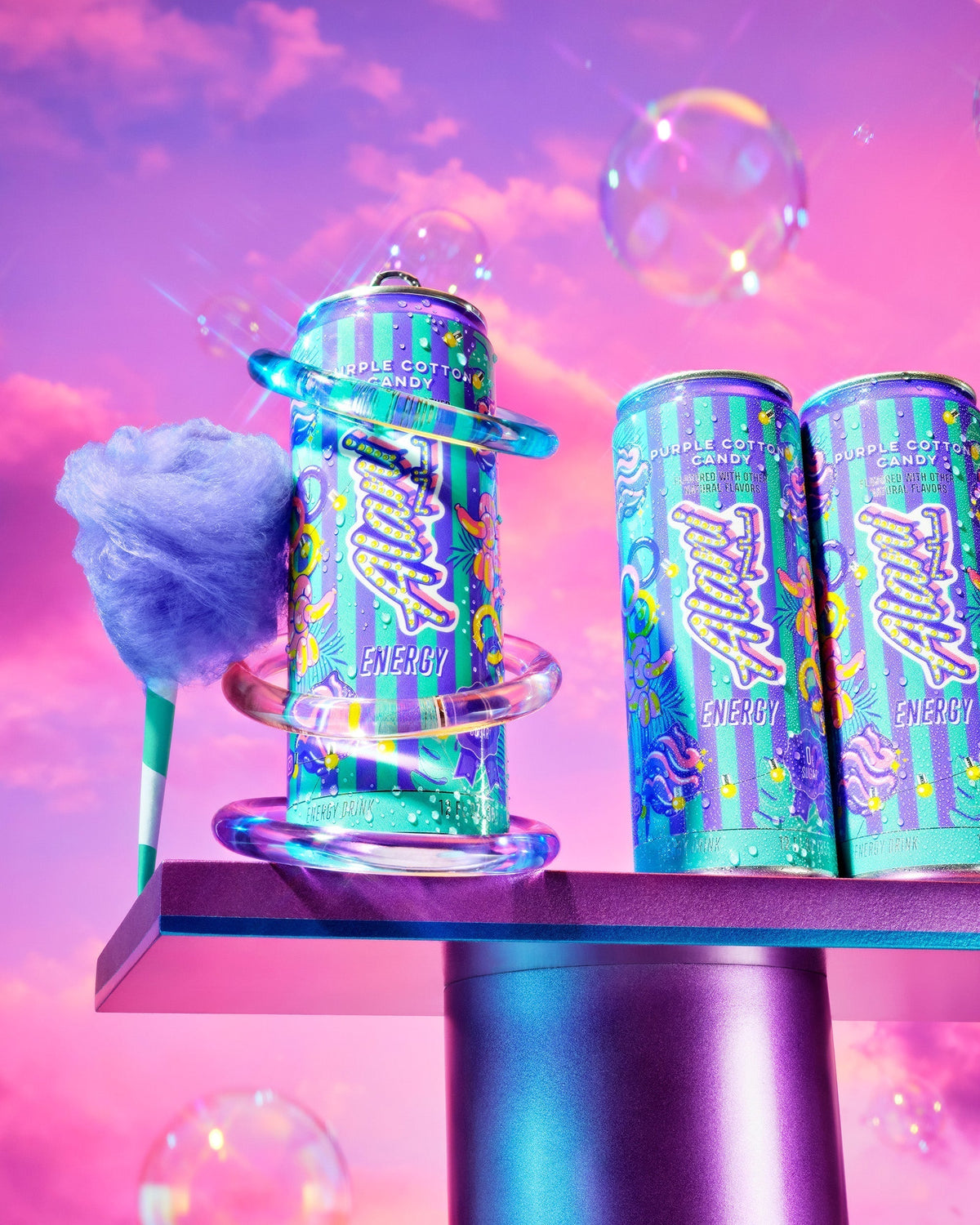 Alani Nu Energy Drink - Purple Cotton Candy R1 - image 5