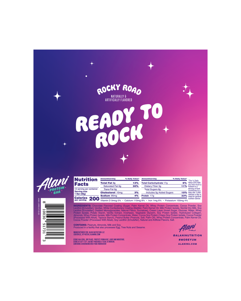 Alani Nu Protein Bar - Rocky Road S4 - image 3