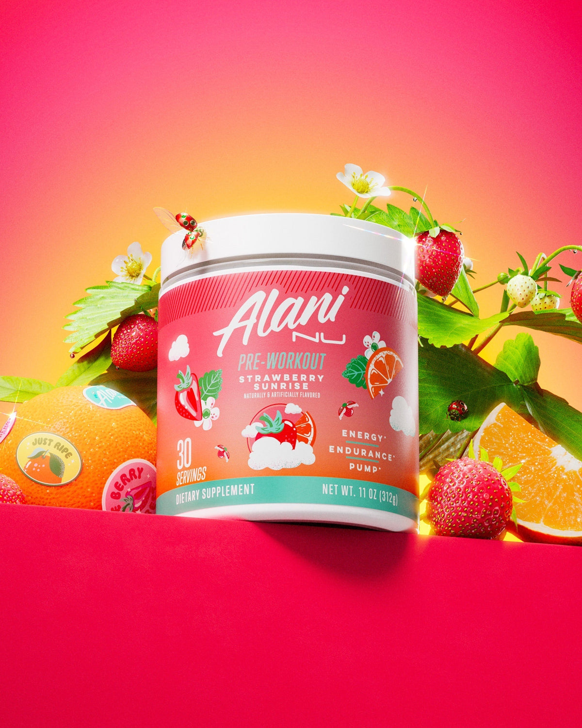 Alani Nu Pre-Workout - Strawberry Sunrise C2 - image 5