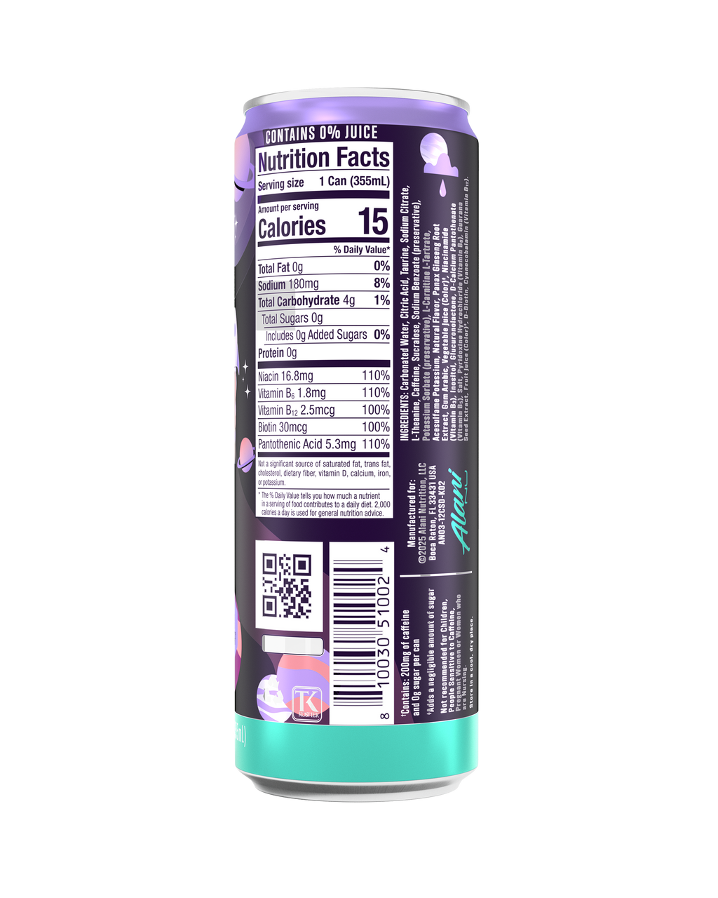 Alani Nu Energy Drink - Cosmic Stardust D0 - image 3
