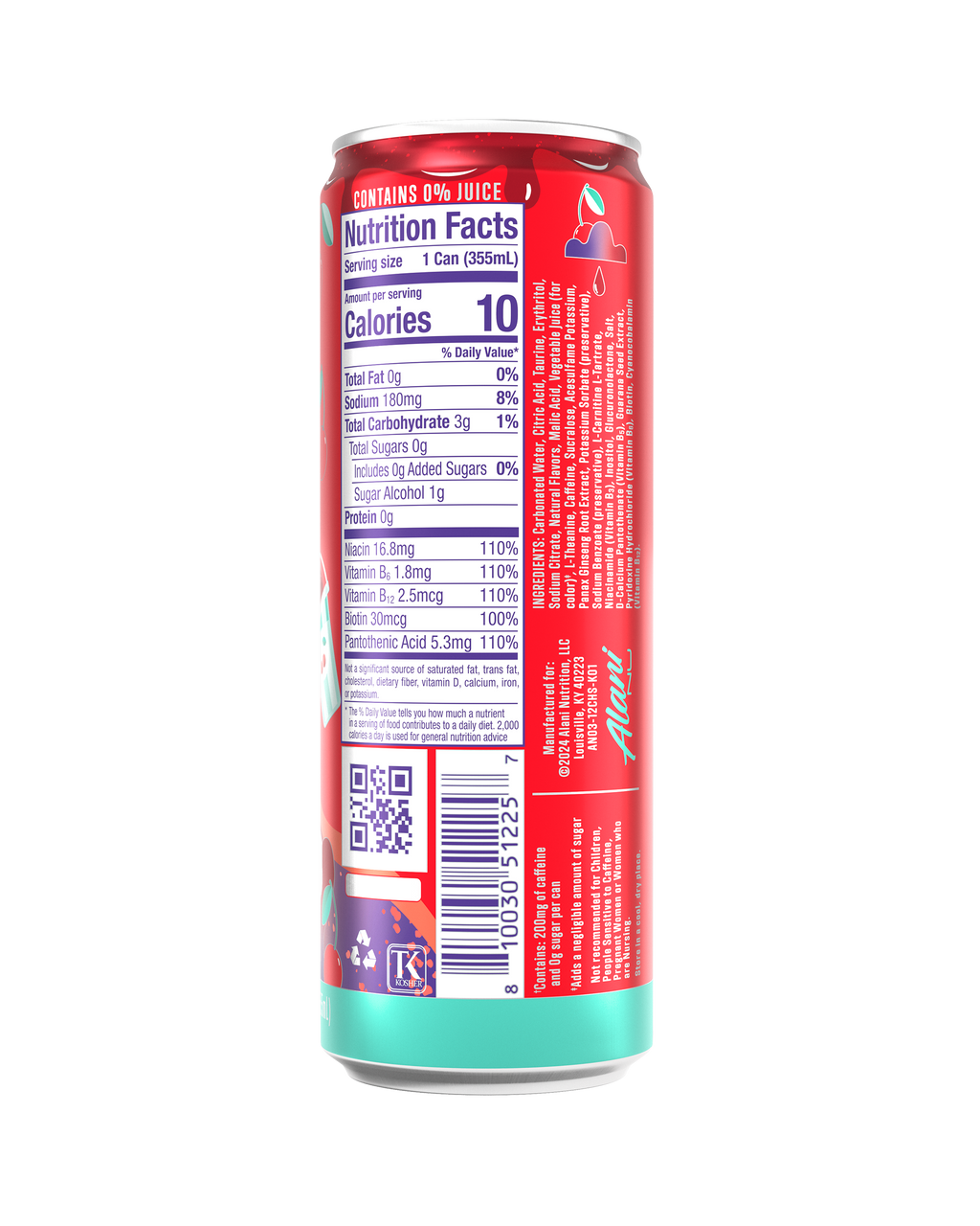 Alani Nu Energy Drink - Cherry Slush G0 - image 3