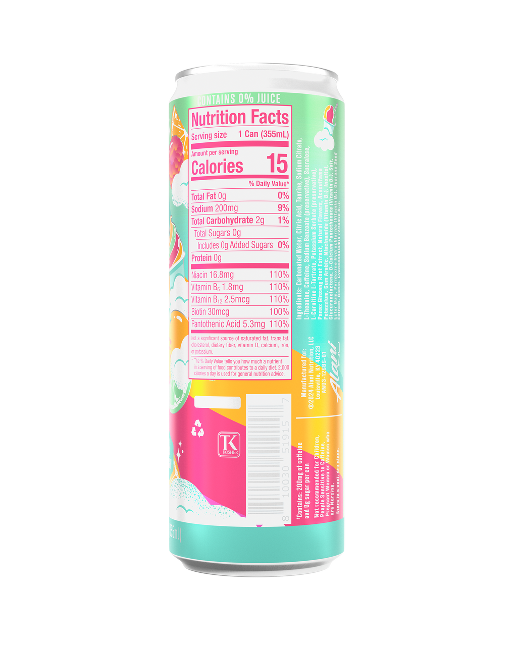 Alani Nu Energy Drink - Sherbet Swirl Y8 - image 3